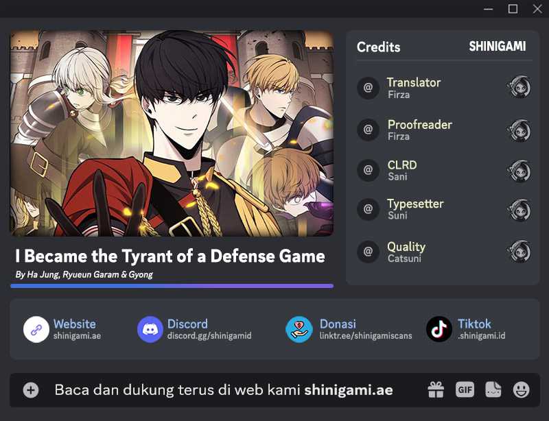 I Became the Tyrant of a Defense Game Chapter 104