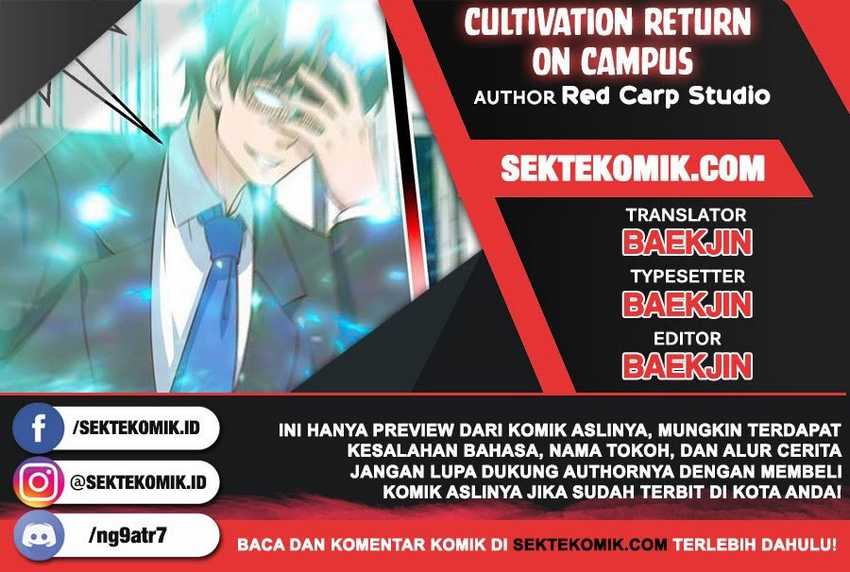 Cultivation Return on Campus Chapter 144