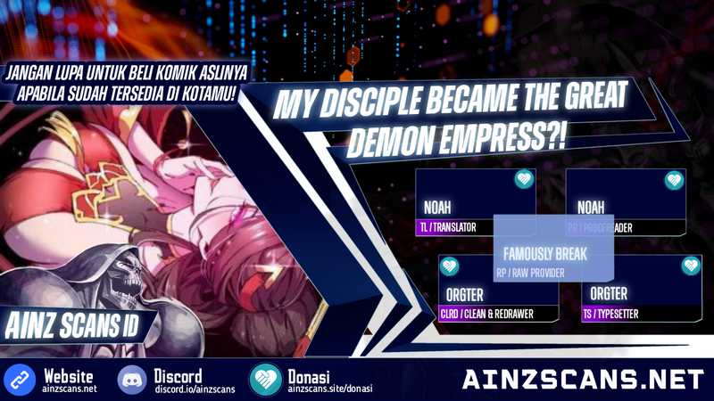 My Disciple Became The Great Demon Empress?! Chapter 03