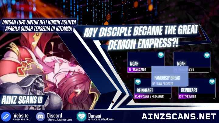 My Disciple Became The Great Demon Empress?! Chapter 10