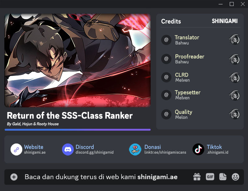 Return of the SSS-Class Ranker Chapter 105