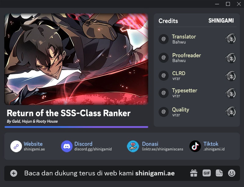 Return of the SSS-Class Ranker Chapter 147