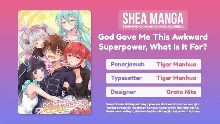 God Gave Me This Awkward Superpower, What Is It For? Chapter 01