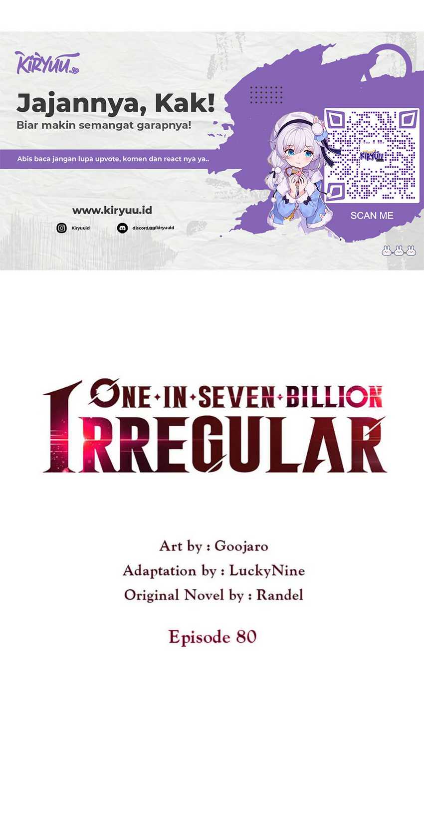 Irregular Of 1 In 7 Billion (One in Seven Billion Irregular) Chapter 80
