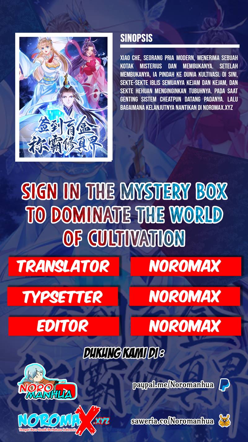 Sign in the Mystery Box to Dominate the World of Cultivation Chapter 31
