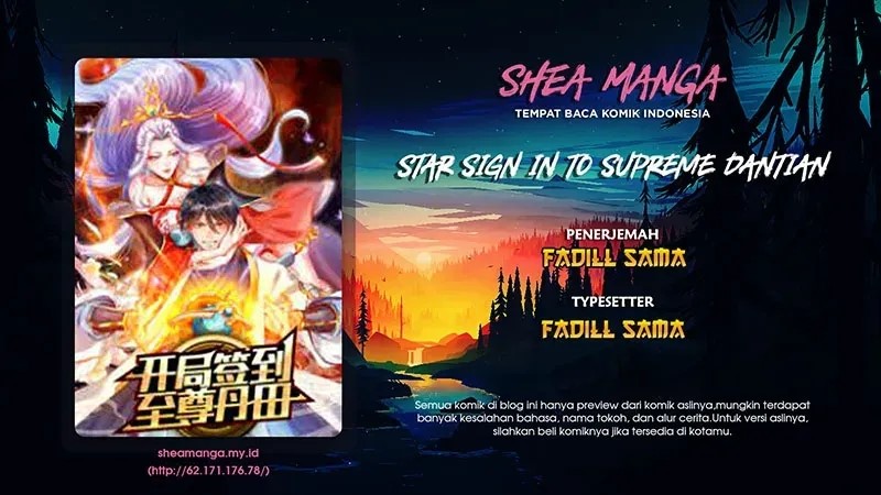 Star Sign In To Supreme Dantian Chapter 93