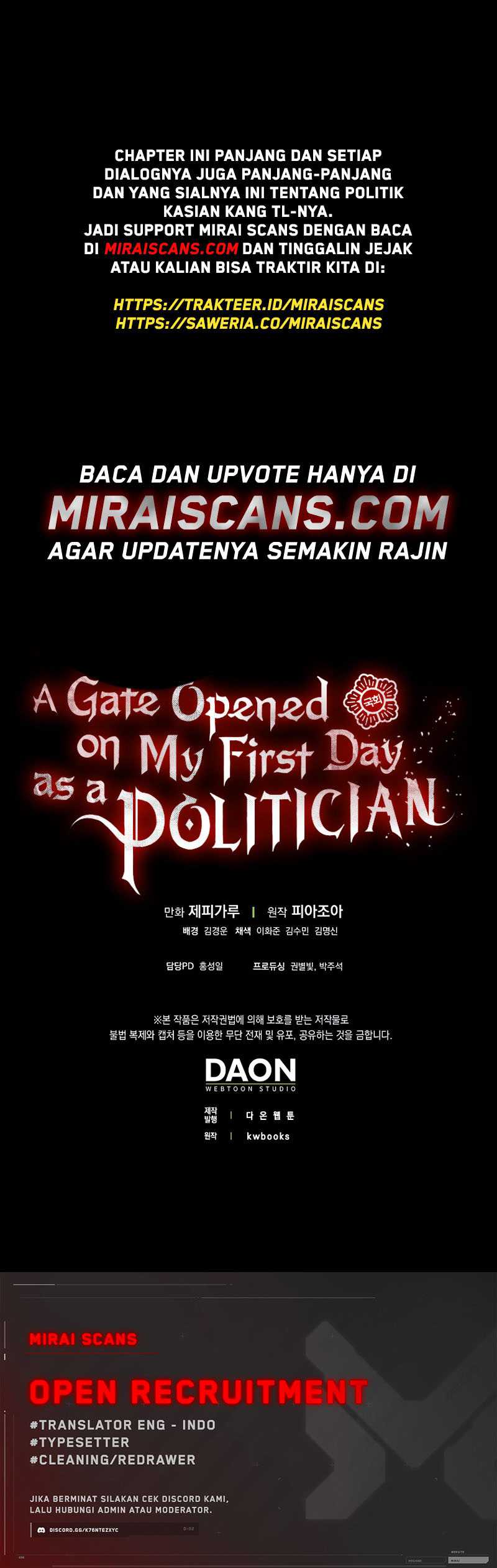 A Gate Opened On My First Day As A Politician Chapter 31
