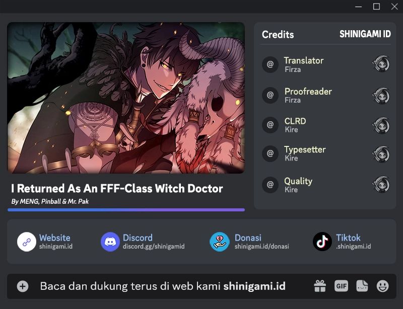 I Returned As An FFF-Class Witch Doctor Chapter 21