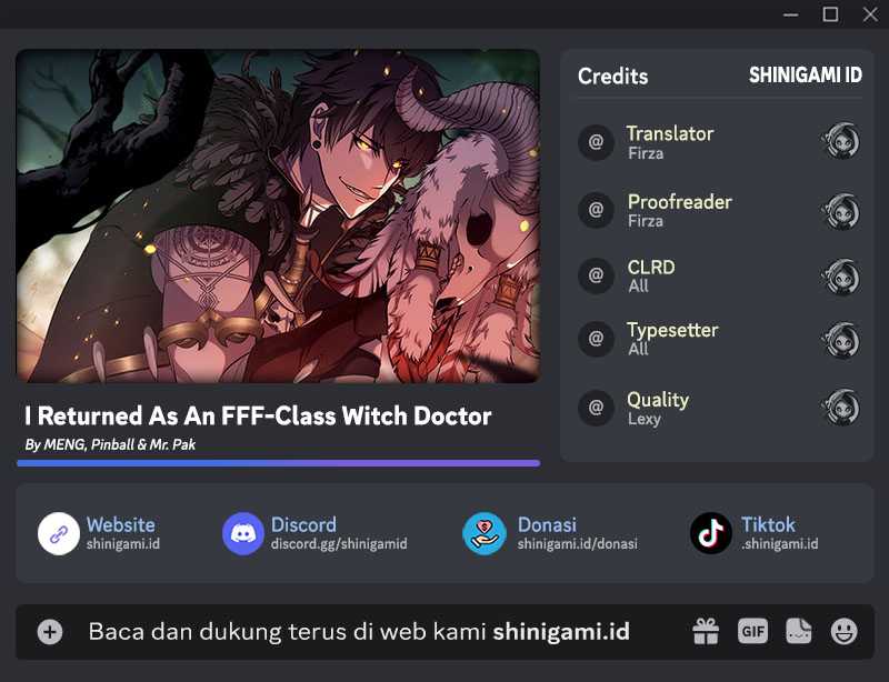 I Returned As An FFF-Class Witch Doctor Chapter 26