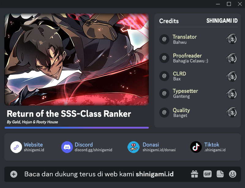 return-of-the-sss-class-ranker-indo Chapter 85