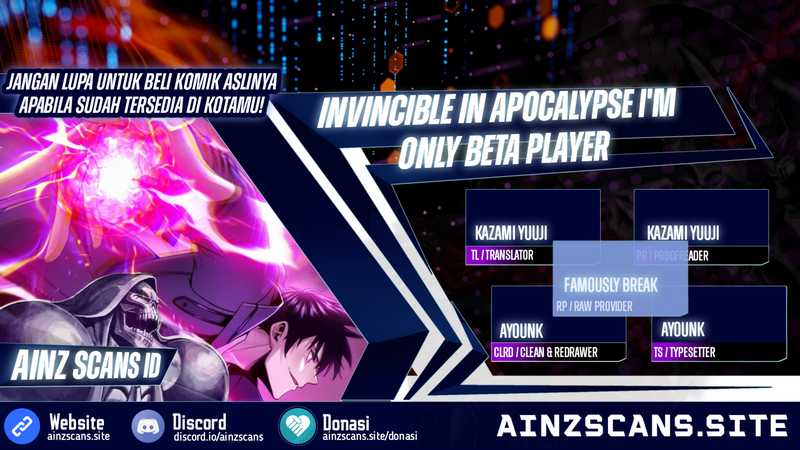Invincible In The Apocalypse: I’m The Only Beta Player Chapter 02