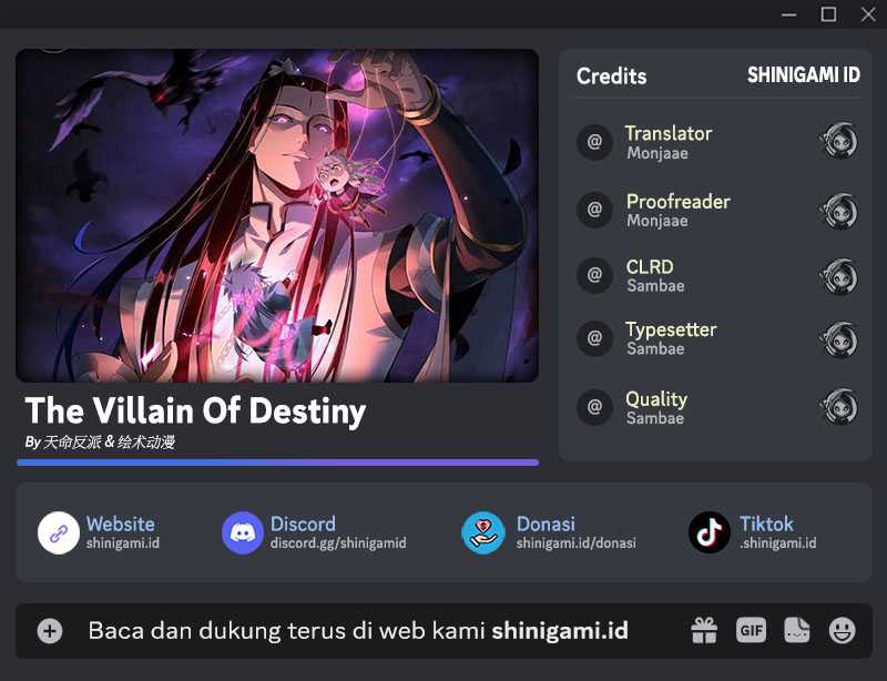 The Villain Of Destiny Chapter 85