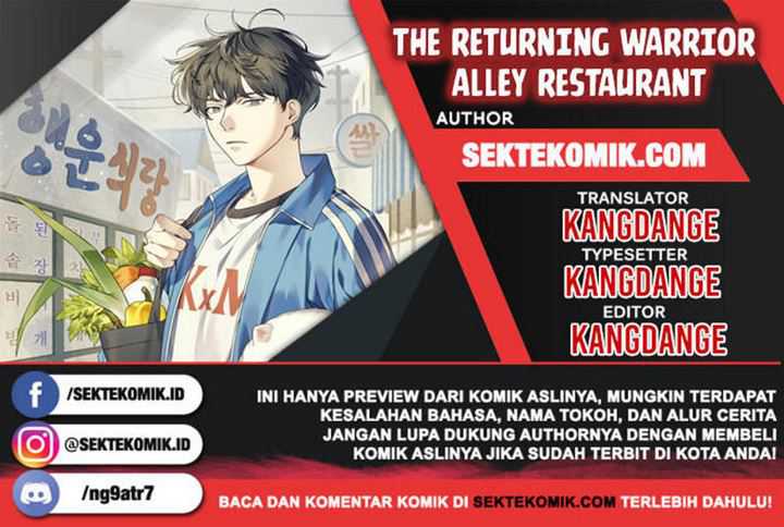 The Returning Warrior’s Alley Restaurant Chapter 01.5