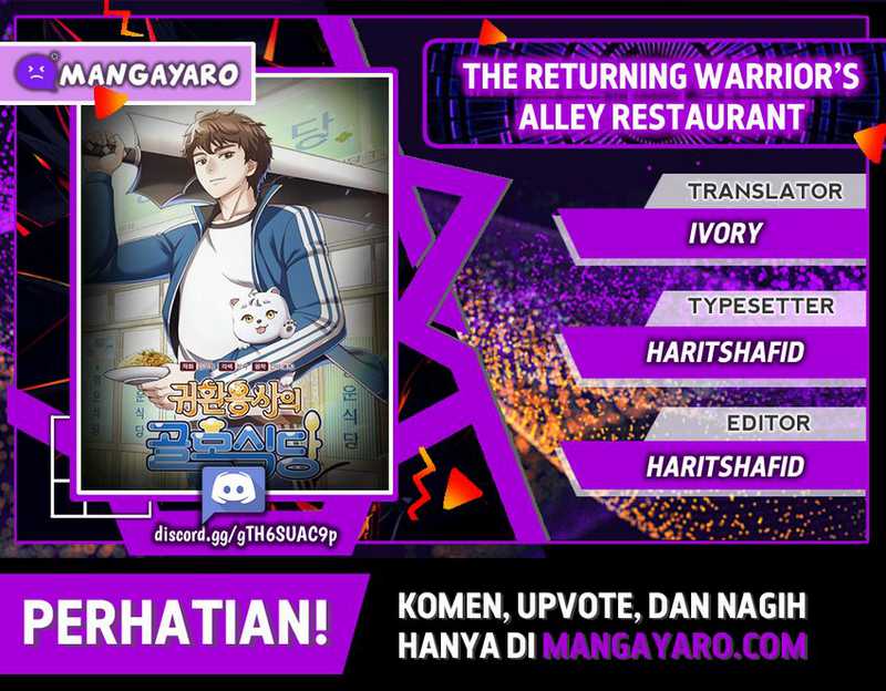 The Returning Warrior’s Alley Restaurant Chapter 35