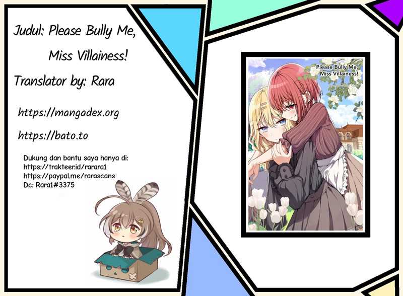 Please Bully Me, Miss Villainess! Chapter 01