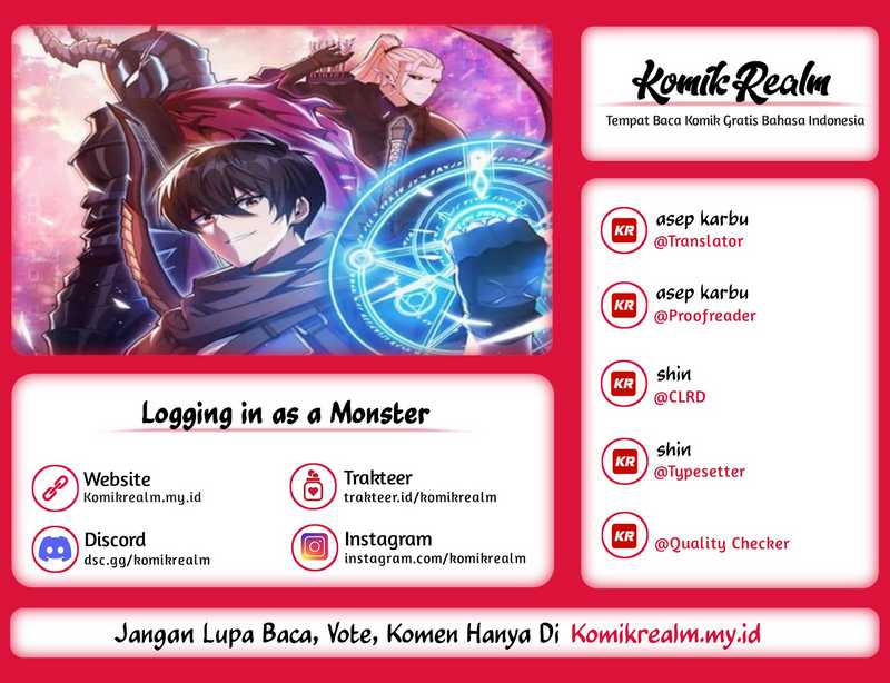 Logging in as a Monster Chapter 33