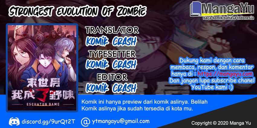 Strongest Evolution Of Zombie Chapter 3