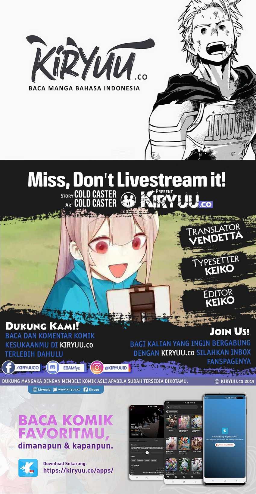 Miss, don’t livestream it! Chapter 10