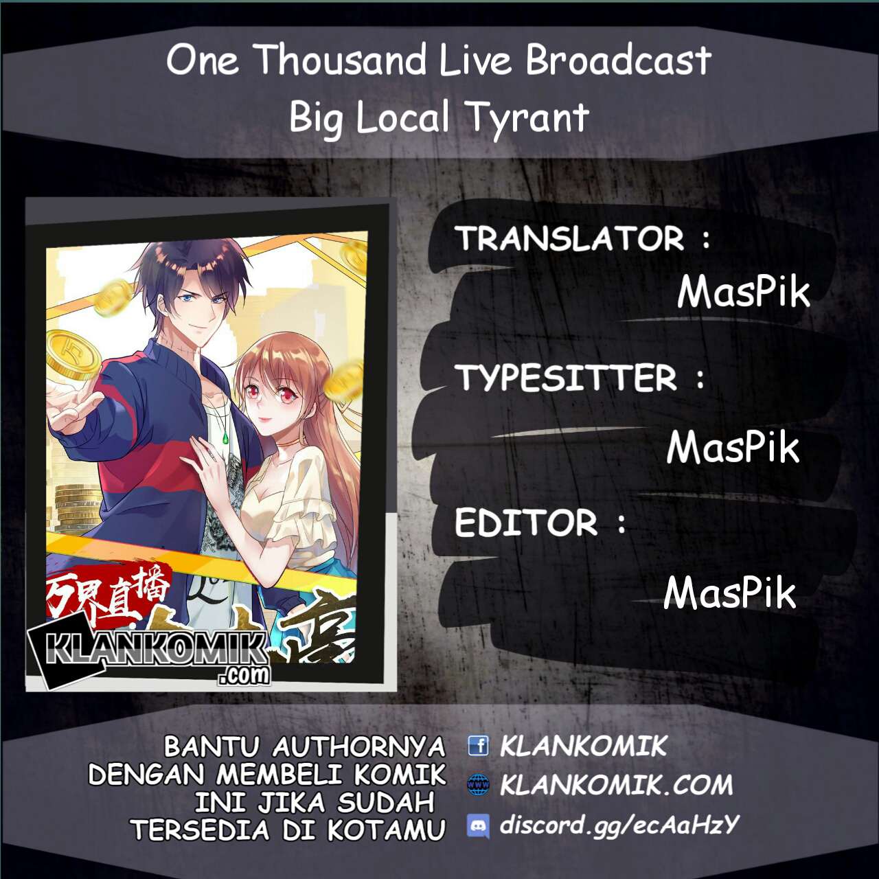 One Thousand Live Broadcast Big Local Tyrant Chapter 1