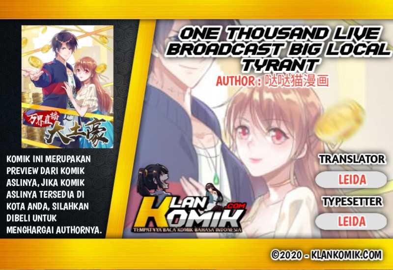 One Thousand Live Broadcast Big Local Tyrant Chapter 56