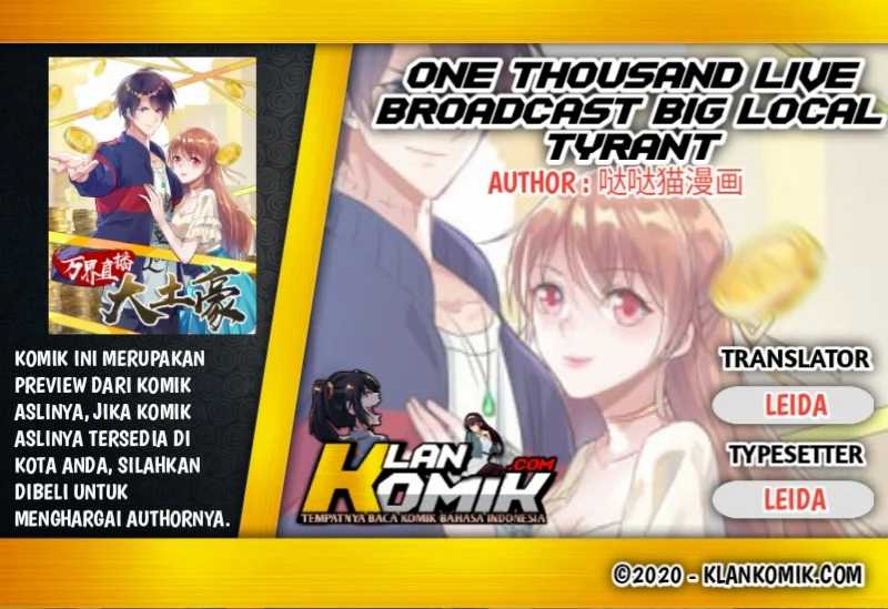 One Thousand Live Broadcast Big Local Tyrant Chapter 58
