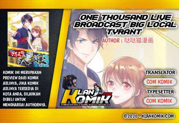 One Thousand Live Broadcast Big Local Tyrant Chapter 74