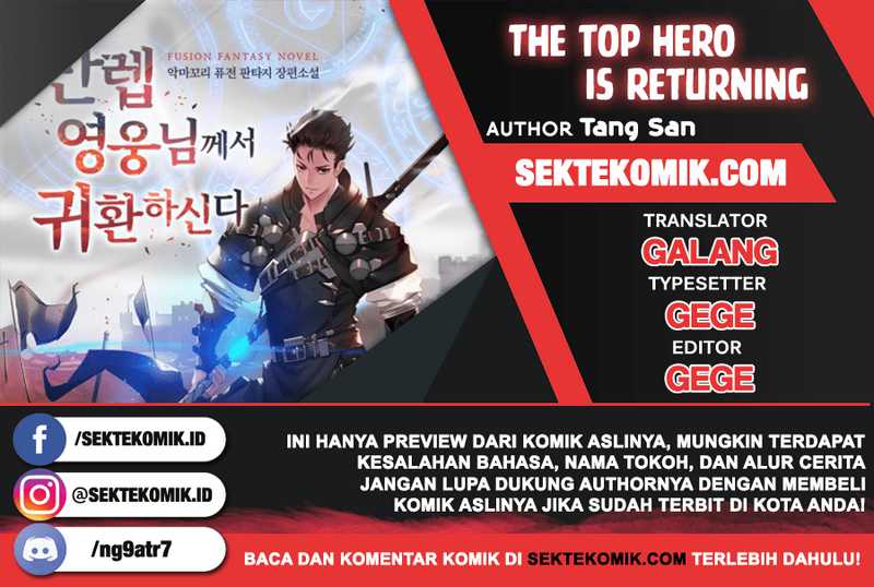 The Top Hero Is Returning! Chapter 1
