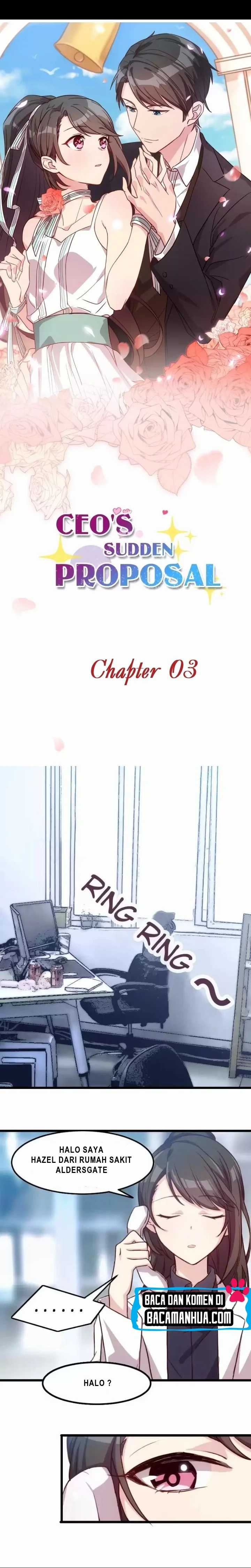 CEO’s Sudden Proposal Chapter 3