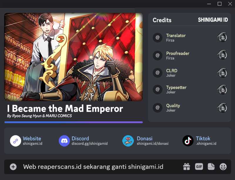 I Became the Mad Emperor Chapter 29