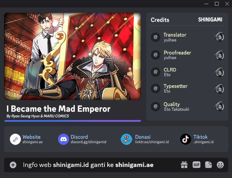 I Became the Mad Emperor Chapter 44