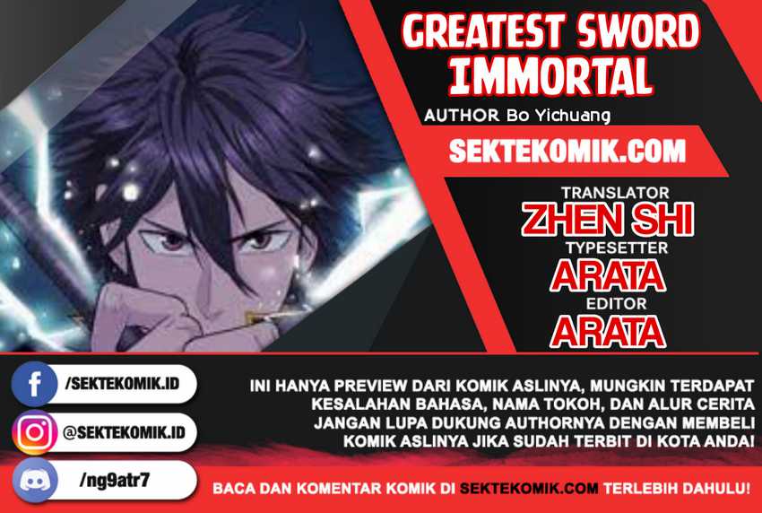 Greatest Sword Immortal Chapter 100