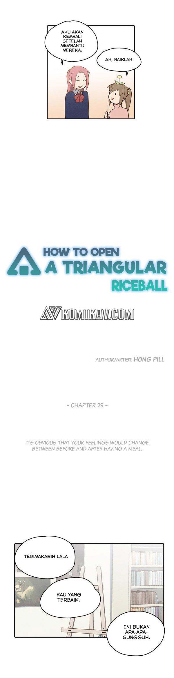 How to Open a Triangular Riceball Chapter 29