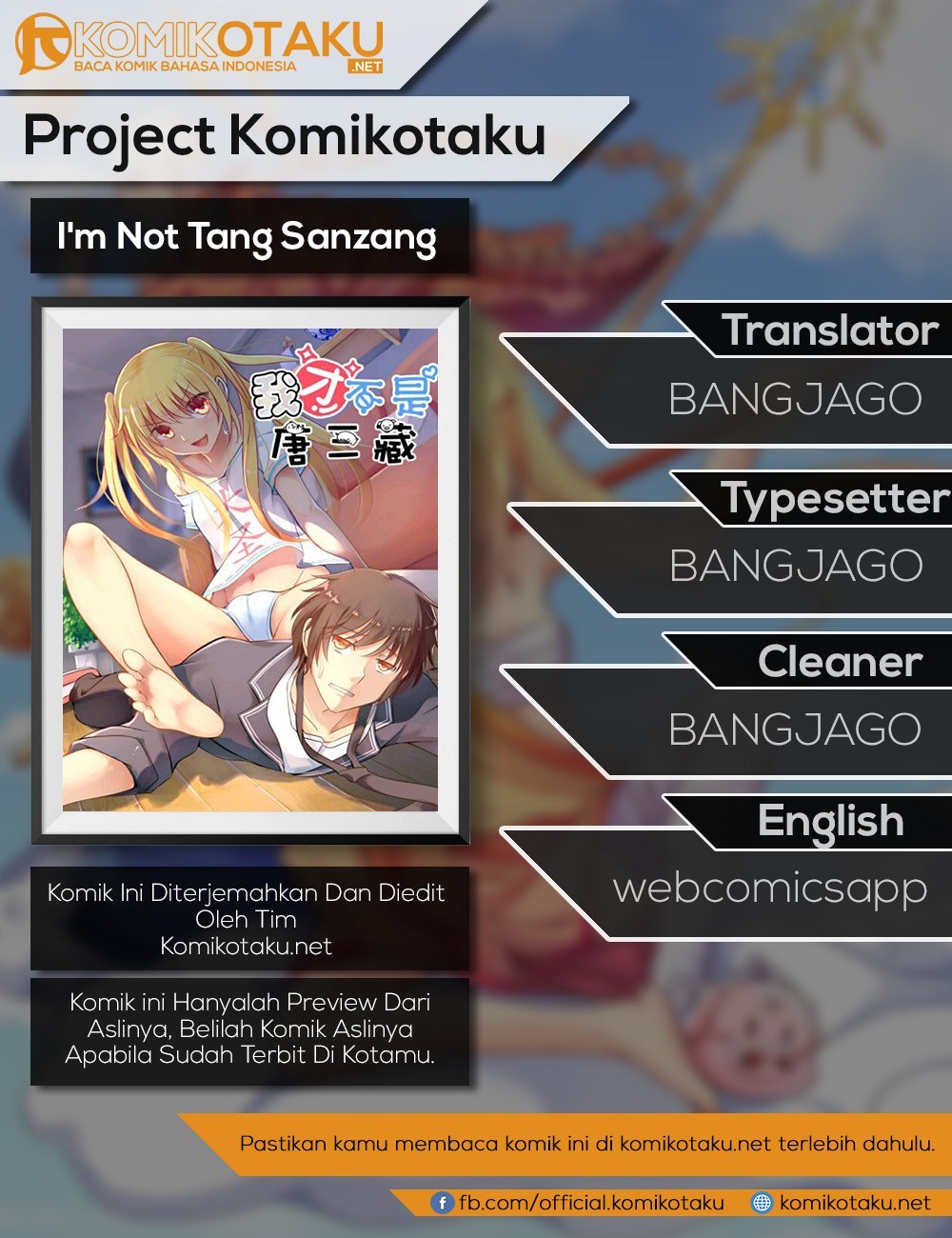 I’m Not Tang Sanzang Chapter 01