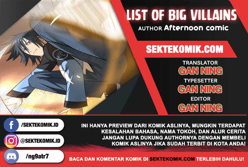 List of Big Villians Chapter 26