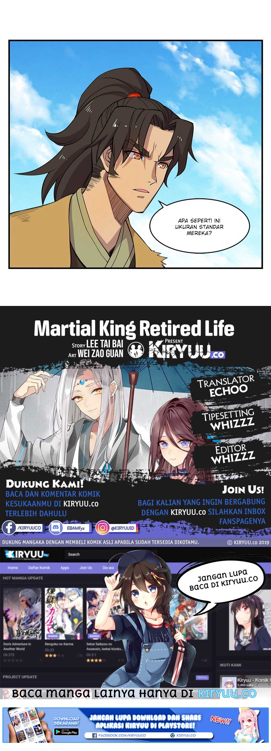 Martial King’s Retired Life Chapter 38