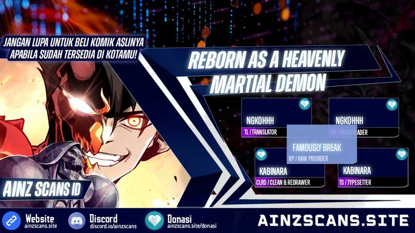 Reborn as a Heavenly Martial Demon Chapter 01
