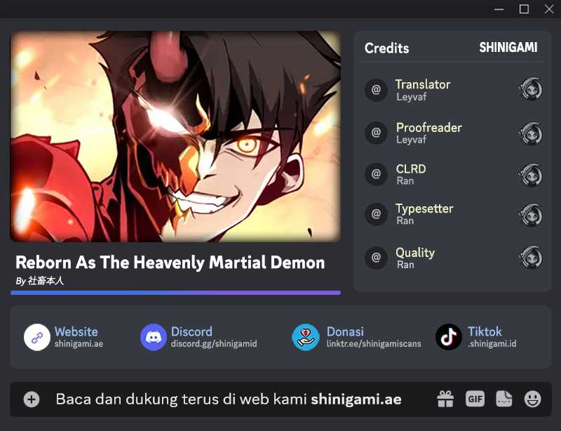 Reborn as a Heavenly Martial Demon Chapter 19