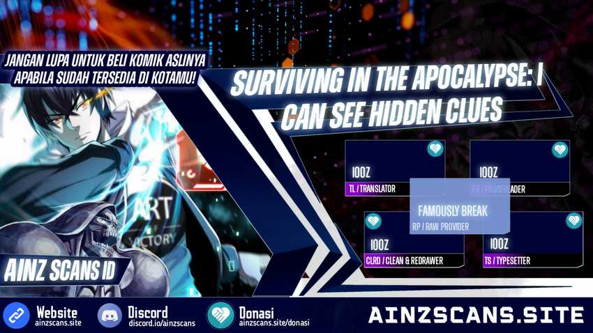 Surviving in the Apocalypse: I Can See Hidden Clues Chapter 11