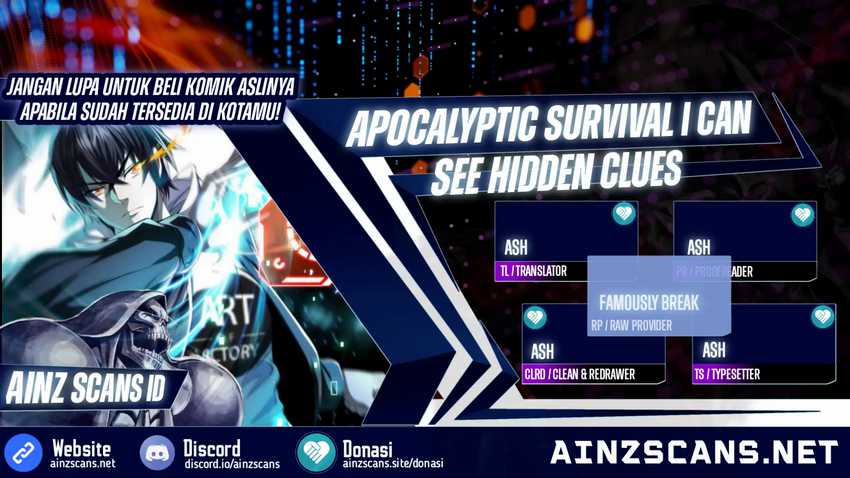 Surviving in the Apocalypse: I Can See Hidden Clues Chapter 18